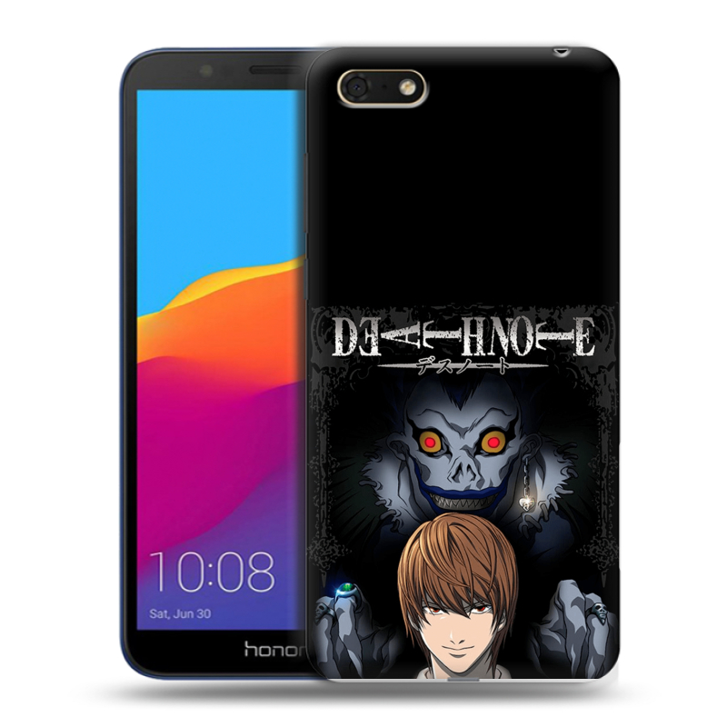 Силиконовый чехол на Huawei Honor 7A с принтом Death note Тетрадь смерти Силиконовый чехол на Huawei Honor 7A с принтом Death note Тетрадь смерти
