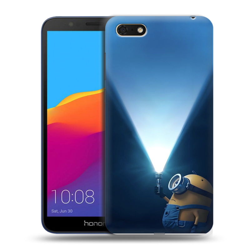 Силиконовый чехол на Huawei Honor 7A с принтом Миньоны Силиконовый чехол на Huawei Honor 7A с принтом Миньоны