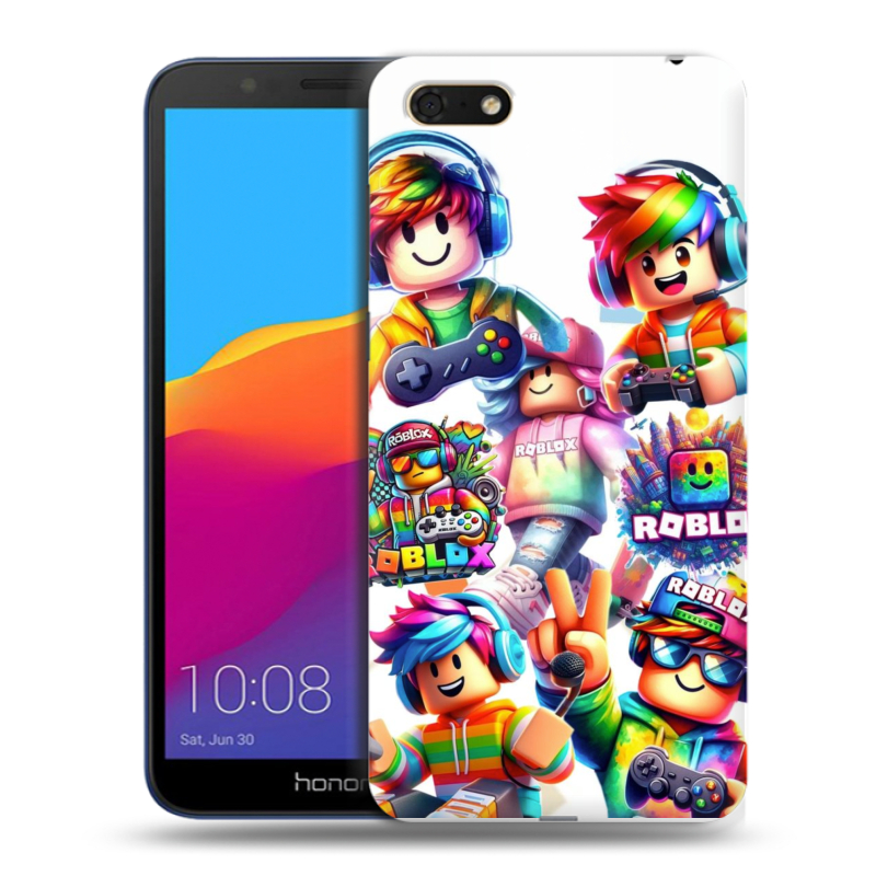 Пластиковый чехол на Huawei Honor 7A с принтом Roblox Роблокс Пластиковый чехол на Huawei Honor 7A с принтом Roblox Роблокс