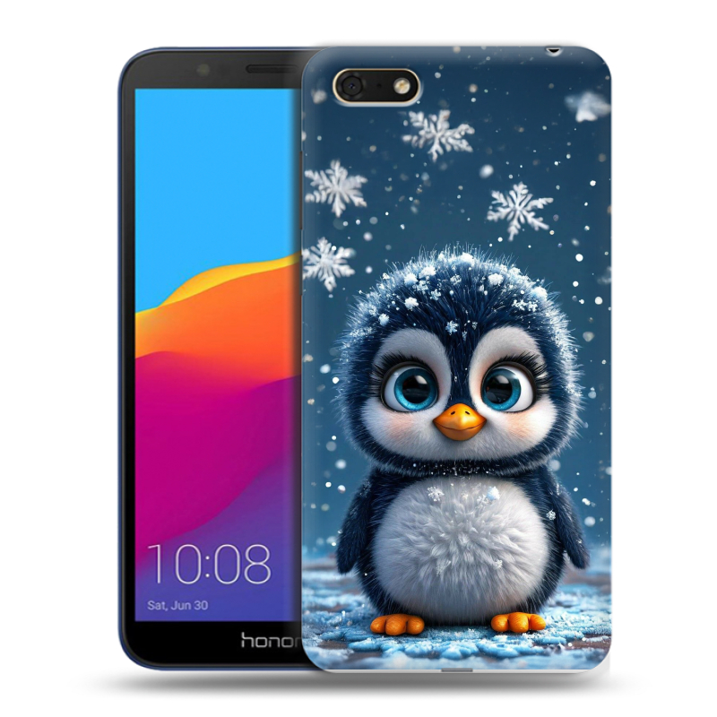 Силиконовый чехол на Huawei Honor 7A с принтом Новый год Силиконовый чехол на Huawei Honor 7A с принтом Новый год
