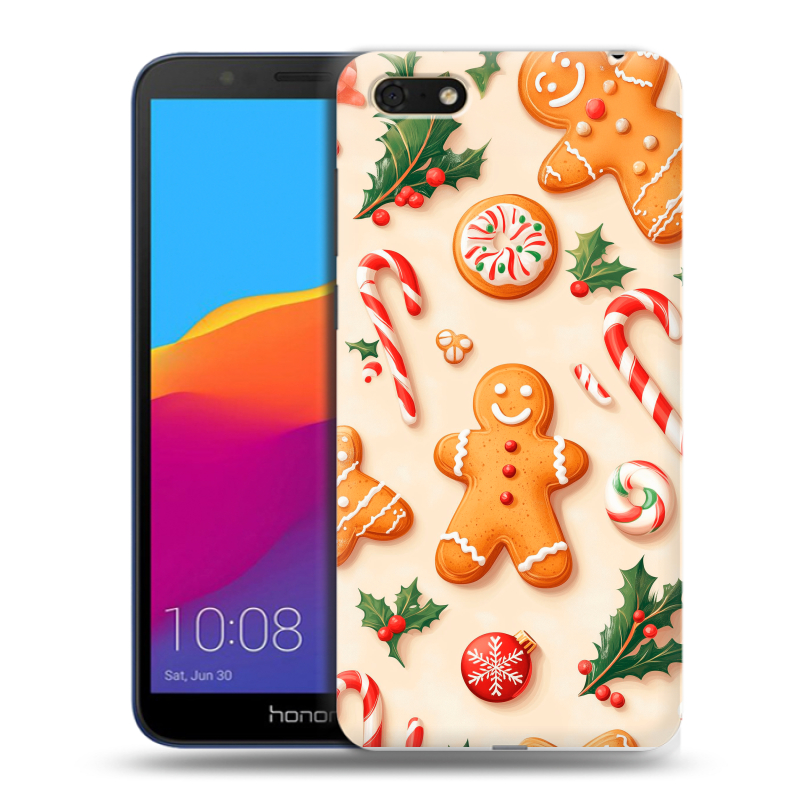 Пластиковый чехол на Huawei Honor 7A с принтом Новый год Пластиковый чехол на Huawei Honor 7A с принтом Новый год