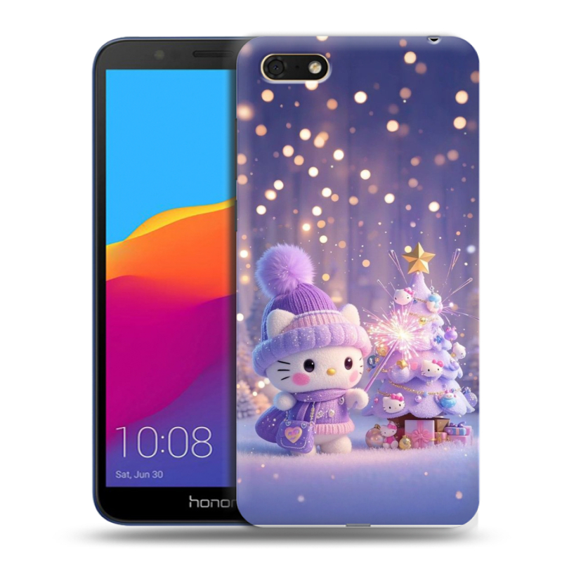 Пластиковый чехол на Huawei Honor 7A с принтом Новый год Пластиковый чехол на Huawei Honor 7A с принтом Новый год