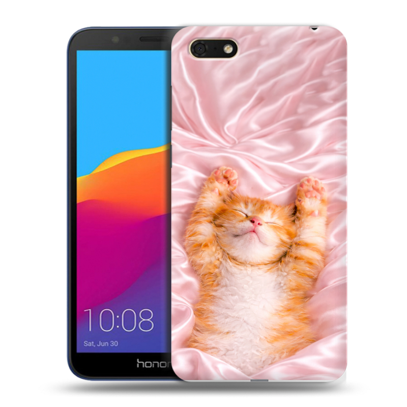 Пластиковый чехол на Huawei Honor 7A с принтом женский Пластиковый чехол на Huawei Honor 7A с принтом женский