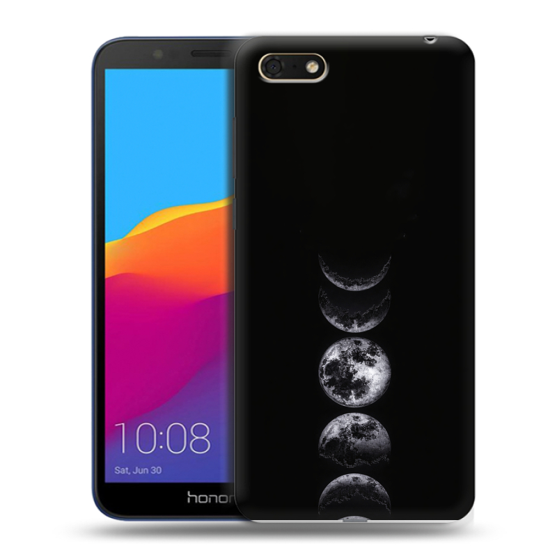 Силиконовый противоударный чехол на Huawei Honor 7A с принтом женский Силиконовый противоударный чехол на Huawei Honor 7A с принтом женский
