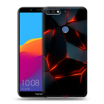 Пластиковый чехол на Huawei Honor 7C Pro с принтом Яркие абстракции