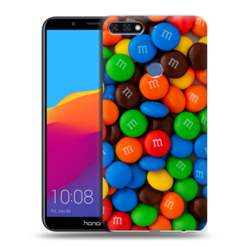 Пластиковый чехол на Huawei Honor 7C Pro с принтом Конфеты