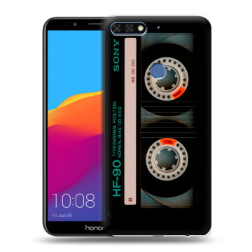 Пластиковый чехол на Huawei Honor 7C Pro с принтом Кассета