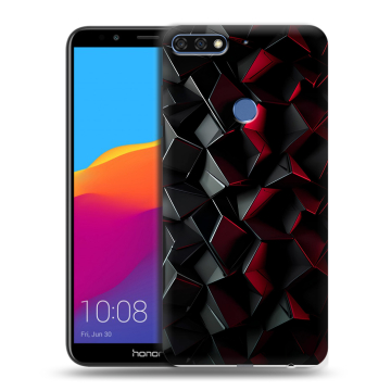 Пластиковый чехол на Huawei Honor 7C Pro с принтом Абстракция