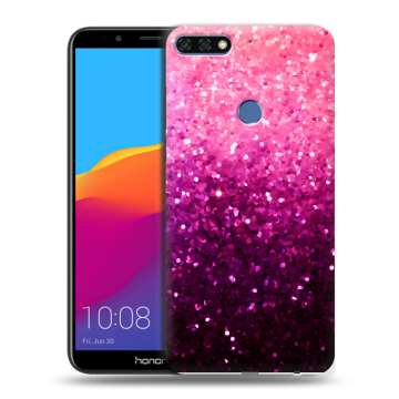 Пластиковый чехол на Huawei Honor 7C Pro с принтом Блестки