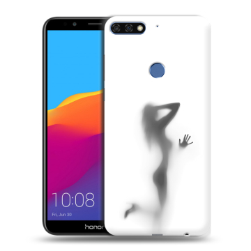 Пластиковый чехол на Huawei Honor 7C Pro с принтом Силуэт