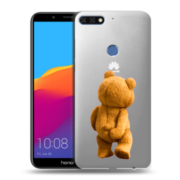 Пластиковый чехол на Huawei Honor 7C Pro с принтом Медведь
