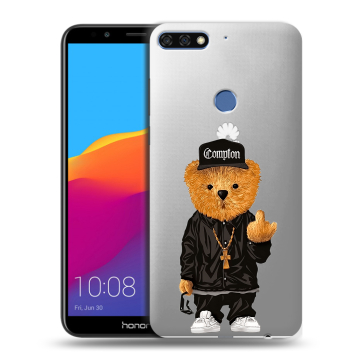 Пластиковый чехол на Huawei Honor 7C Pro с принтом Плюшевый медведь Пластиковый чехол на Huawei Honor 7C Pro с принтом Плюшевый медведь