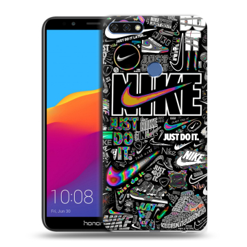 Пластиковый чехол на Huawei Honor 7C Pro с принтом Найк