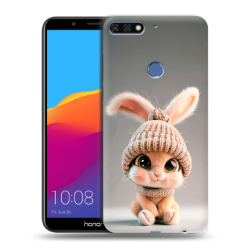 Пластиковый чехол на Huawei Honor 7C Pro с принтом Кролик