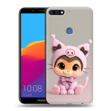 Пластиковый чехол на Huawei Honor 7C Pro с принтом Куроми Kuromi 
