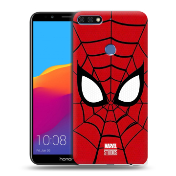 Пластиковый чехол на Huawei Honor 7C Pro с принтом человек паук spiderman