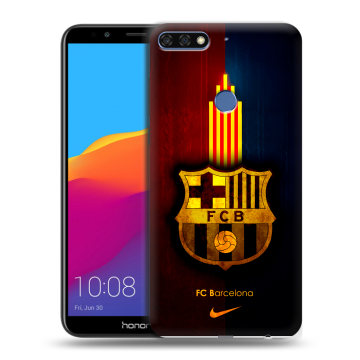 Пластиковый чехол на Huawei Honor 7C Pro с принтом Барселона Barcelona