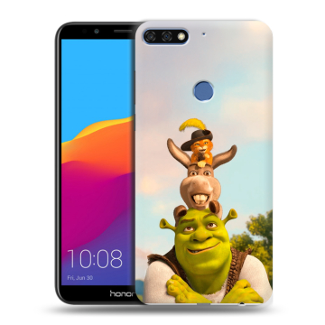 Пластиковый чехол на Huawei Honor 7C Pro с принтом Шрек Shrek Пластиковый чехол на Huawei Honor 7C Pro с принтом Шрек Shrek