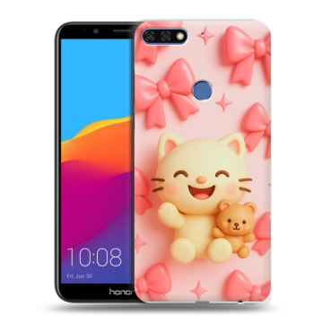 Пластиковый чехол на Huawei Honor 7C Pro с принтом для девочек