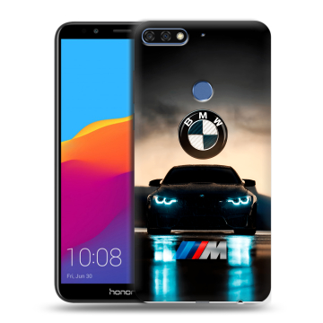 Пластиковый чехол на Huawei Honor 7C Pro с принтом БМВ BMW