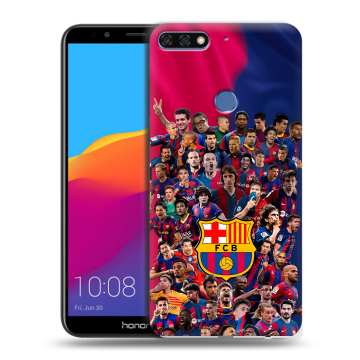 Пластиковый чехол на Huawei Honor 7C Pro с принтом Барселона Barcelona