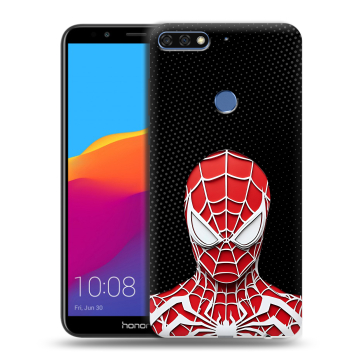 Пластиковый чехол на Huawei Honor 7C Pro с принтом человек паук spiderman Пластиковый чехол на Huawei Honor 7C Pro с принтом человек паук spiderman