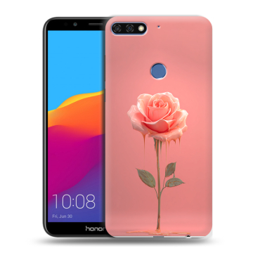 Пластиковый чехол на Huawei Honor 7C Pro с принтом Розовая роза Пластиковый чехол на Huawei Honor 7C Pro с принтом Розовая роза