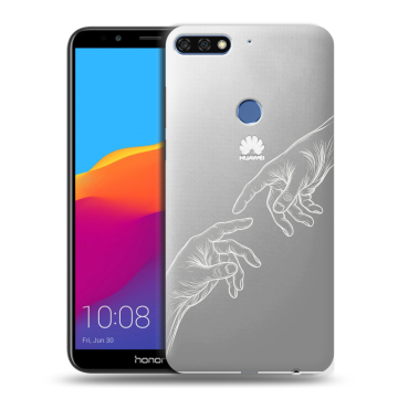 Пластиковый чехол на Huawei Honor 7C Pro с принтом Сотворение мира Пластиковый чехол на Huawei Honor 7C Pro с принтом Сотворение мира