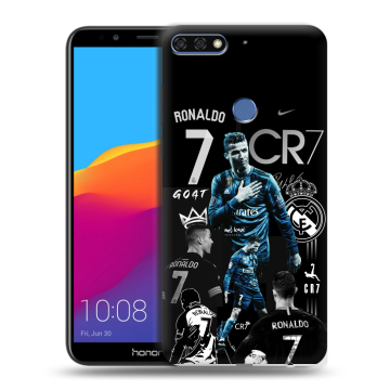 Пластиковый чехол на Huawei Honor 7C Pro с принтом Реал Роналдо