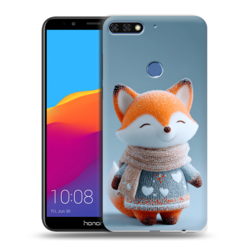 Пластиковый чехол на Huawei Honor 7C Pro с принтом Лиса Пластиковый чехол на Huawei Honor 7C Pro с принтом Лиса