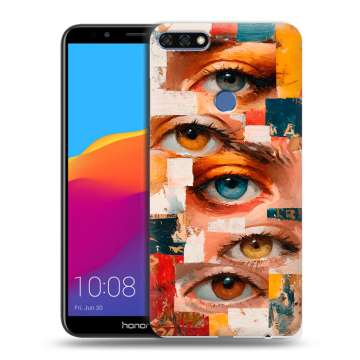 Пластиковый чехол на Huawei Honor 7C Pro с принтом Модный принт Пластиковый чехол на Huawei Honor 7C Pro с принтом Модный принт