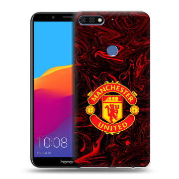 Пластиковый чехол на Huawei Honor 7C Pro с принтом Manchester United Пластиковый чехол на Huawei Honor 7C Pro с принтом Manchester United