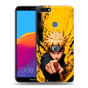 Пластиковый чехол на Huawei Honor 7C Pro с принтом Naruto Наруто