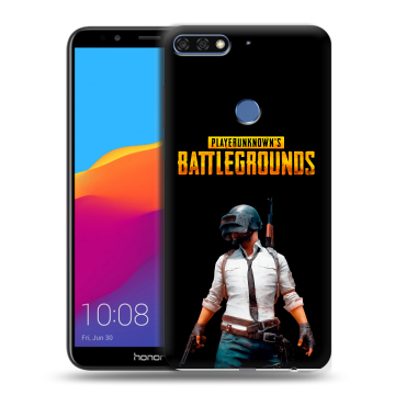 Пластиковый чехол на Huawei Honor 7C Pro с принтом PUGB ПАГБ