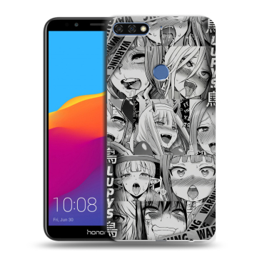 Пластиковый чехол на Huawei Honor 7C Pro с принтом Ahegao Ахегао Аниме Пластиковый чехол на Huawei Honor 7C Pro с принтом Ahegao Ахегао Аниме
