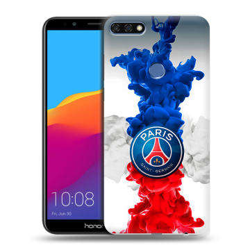 Пластиковый чехол на Huawei Honor 7C Pro с принтом PSG ПСЖ Пластиковый чехол на Huawei Honor 7C Pro с принтом PSG ПСЖ