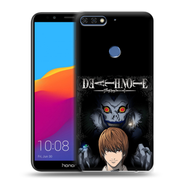 Пластиковый чехол на Huawei Honor 7C Pro с принтом Death note Тетрадь смерти Пластиковый чехол на Huawei Honor 7C Pro с принтом Death note Тетрадь смерти