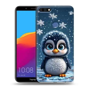 Пластиковый чехол на Huawei Honor 7C Pro с принтом Новый год Пластиковый чехол на Huawei Honor 7C Pro с принтом Новый год