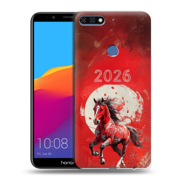 Пластиковый чехол на Huawei Honor 7C Pro с принтом Новый год Пластиковый чехол на Huawei Honor 7C Pro с принтом Новый год