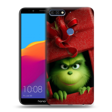 Пластиковый чехол на Huawei Honor 7C Pro с принтом Новый год Пластиковый чехол на Huawei Honor 7C Pro с принтом Новый год