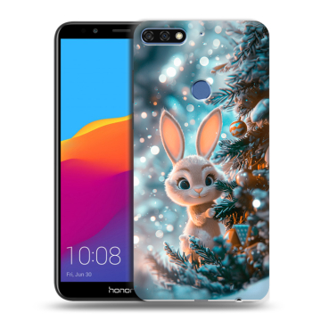 Пластиковый чехол на Huawei Honor 7C Pro с принтом Новый год Пластиковый чехол на Huawei Honor 7C Pro с принтом Новый год