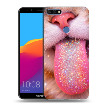 Пластиковый чехол на Huawei Honor 7C Pro с принтом для девочек