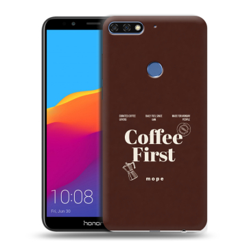 Пластиковый чехол на Huawei Honor 7C Pro с принтом женский