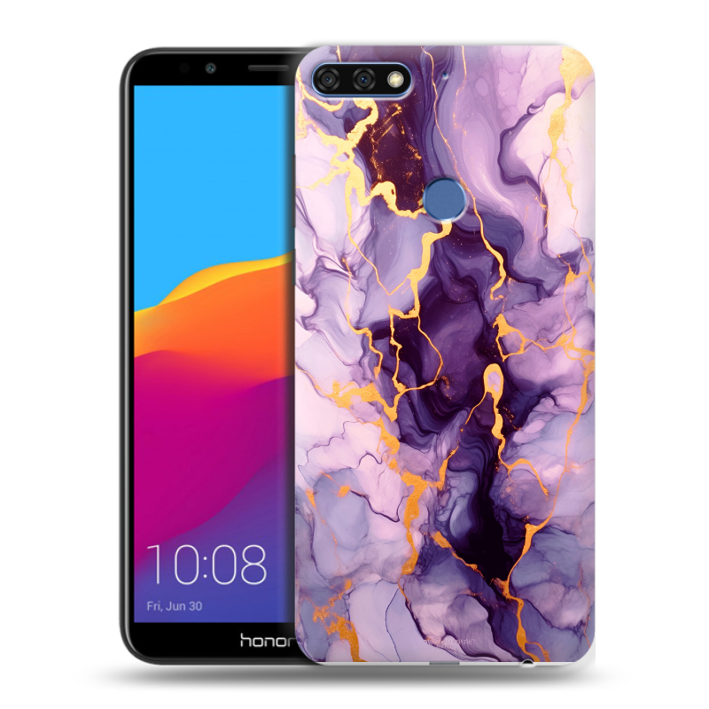 Пластиковый чехол на Huawei Honor 7C Pro с принтом Мрамор Пластиковый чехол на Huawei Honor 7C Pro с принтом Мрамор
