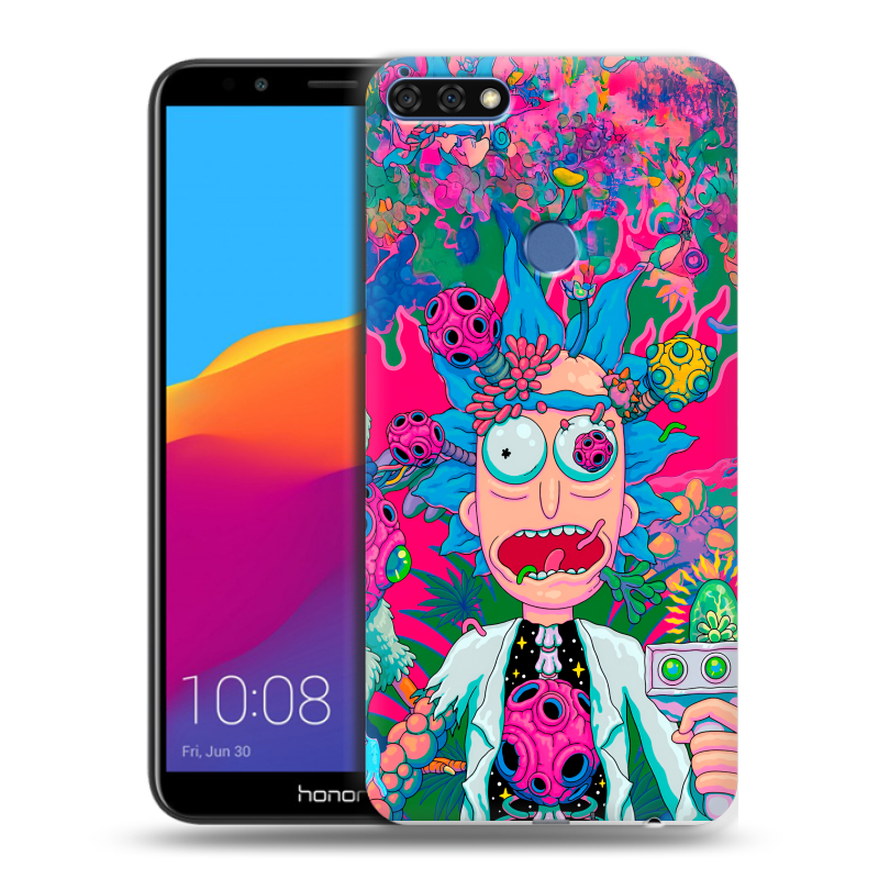 Пластиковый чехол на Huawei Honor 7C Pro с принтом Рик и Морти Rick Morty Пластиковый чехол на Huawei Honor 7C Pro с принтом Рик и Морти Rick Morty