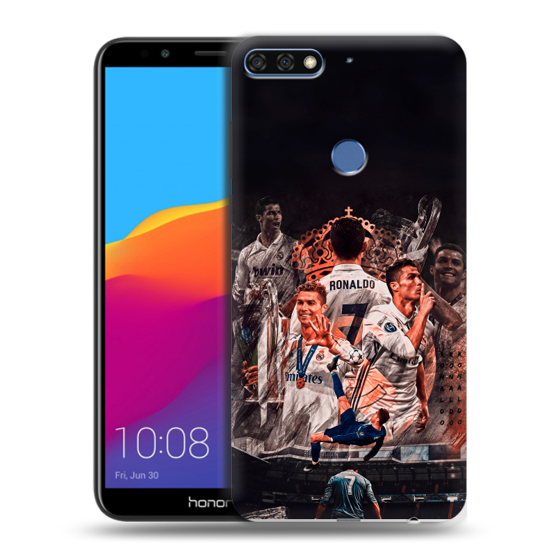 Пластиковый чехол на Huawei Honor 7C Pro с принтом Реал Роналдо Real Ronaldo Пластиковый чехол на Huawei Honor 7C Pro с принтом Реал Роналдо Real Ronaldo