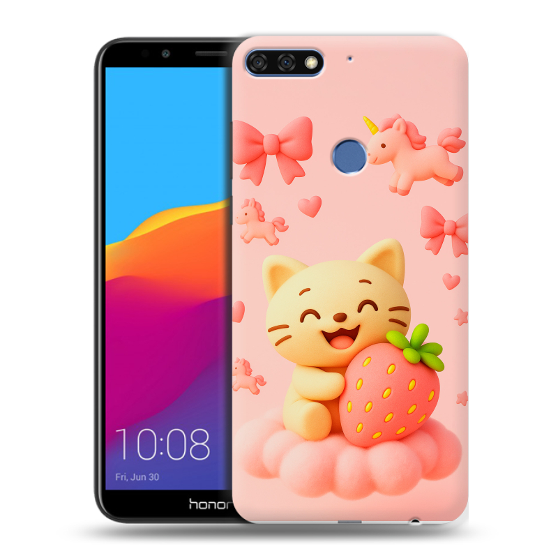 Пластиковый чехол на Huawei Honor 7C Pro с принтом для девочек Пластиковый чехол на Huawei Honor 7C Pro с принтом для девочек