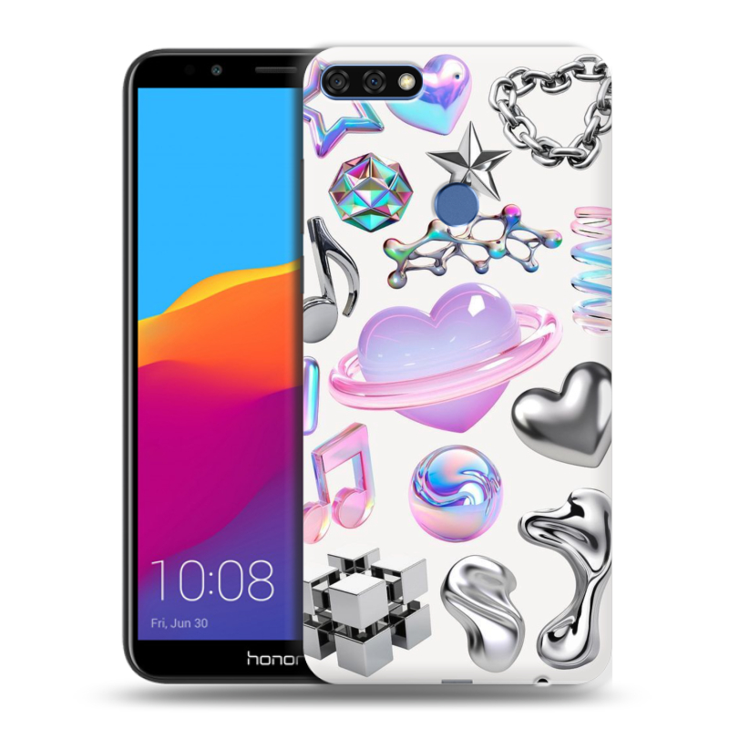 Пластиковый чехол на Huawei Honor 7C Pro с принтом Y2K Пластиковый чехол на Huawei Honor 7C Pro с принтом Y2K