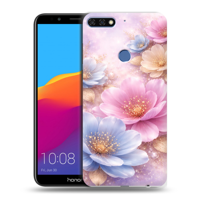Пластиковый чехол на Huawei Honor 7C Pro с принтом женский Пластиковый чехол на Huawei Honor 7C Pro с принтом женский