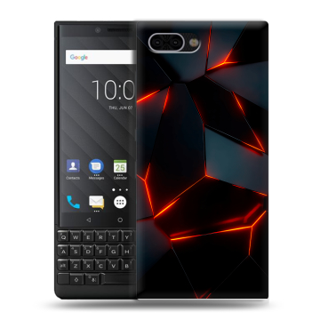 Пластиковый чехол на BlackBerry KEY2 с принтом Яркие абстракции Пластиковый чехол на BlackBerry KEY2 с принтом Яркие абстракции